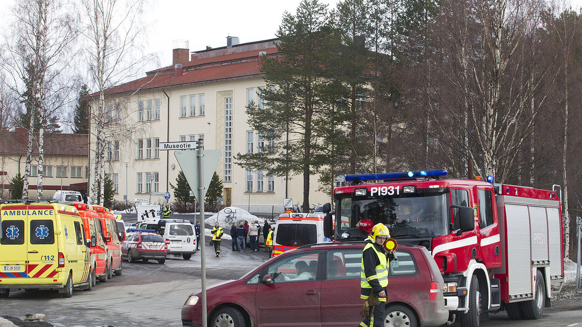 Orivesi i Finland, 30 mars 2012. Denna gången skadades ingen. 