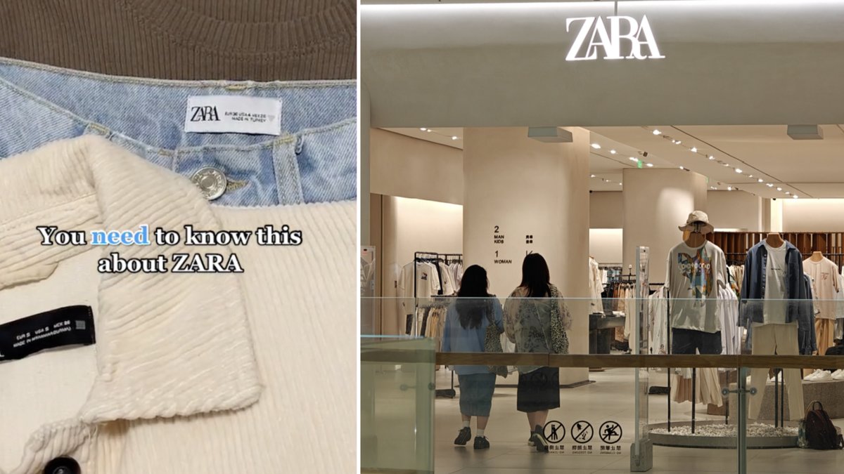 Har symbolerna på Zaras kläder något med passformen att göra?