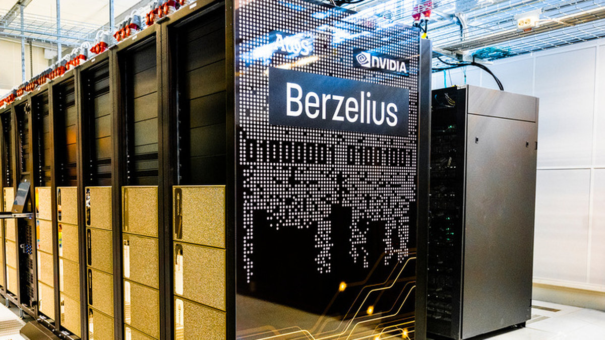 Superdatorn Berzelius invigdes på Nationellt superdatorcentrum vid Linköpings universitet våren 2021. Arkivbild.