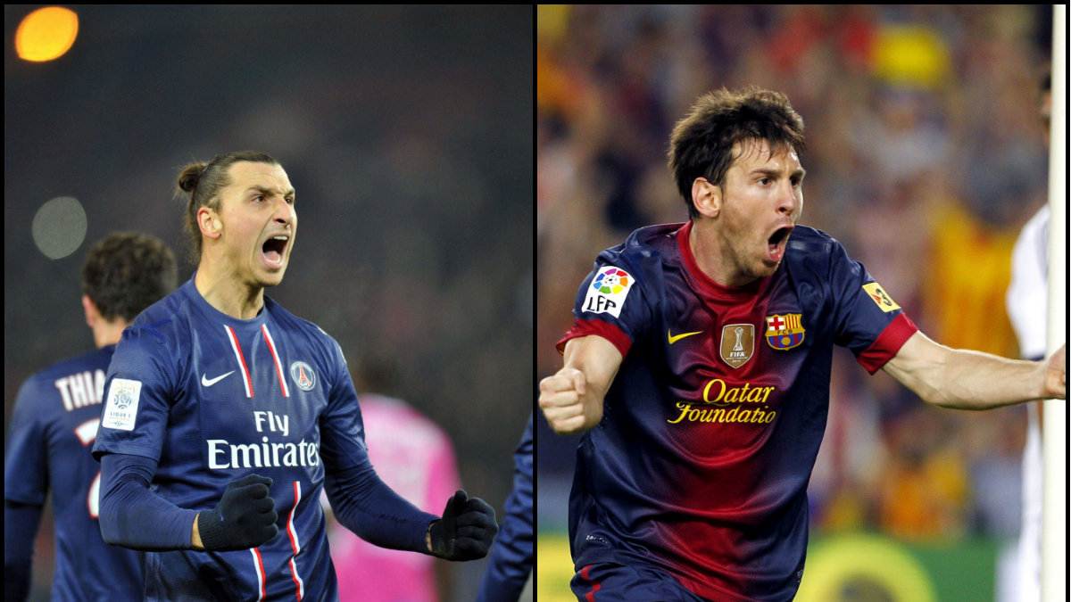 Zlatan hyllar nu Messi som världens bäste fotbollsspelare.