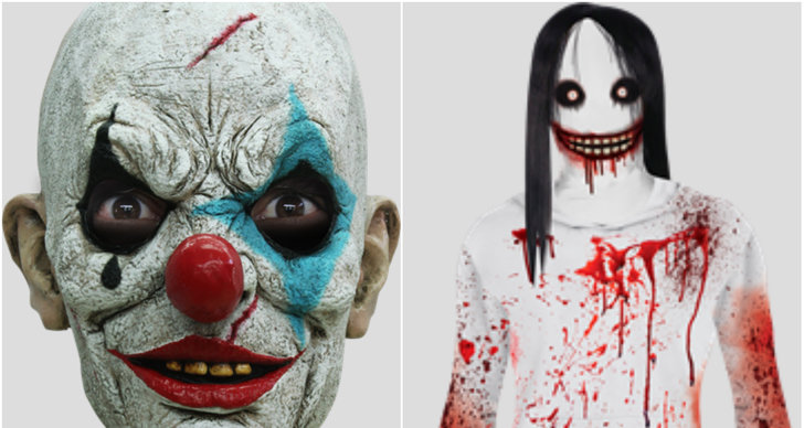 Prylar, Clown, Mask, Halloween, läskig
