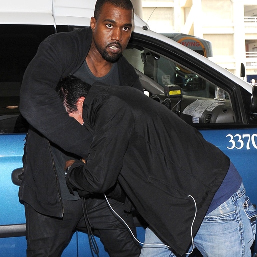 Kanye West gillade inte att fotografen tog bilder. 