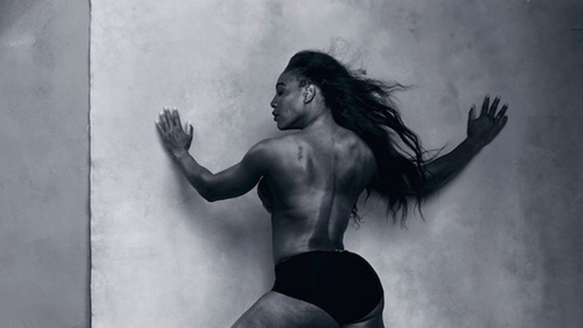 Serena Williams poserade för Pirelli-kalendern. 