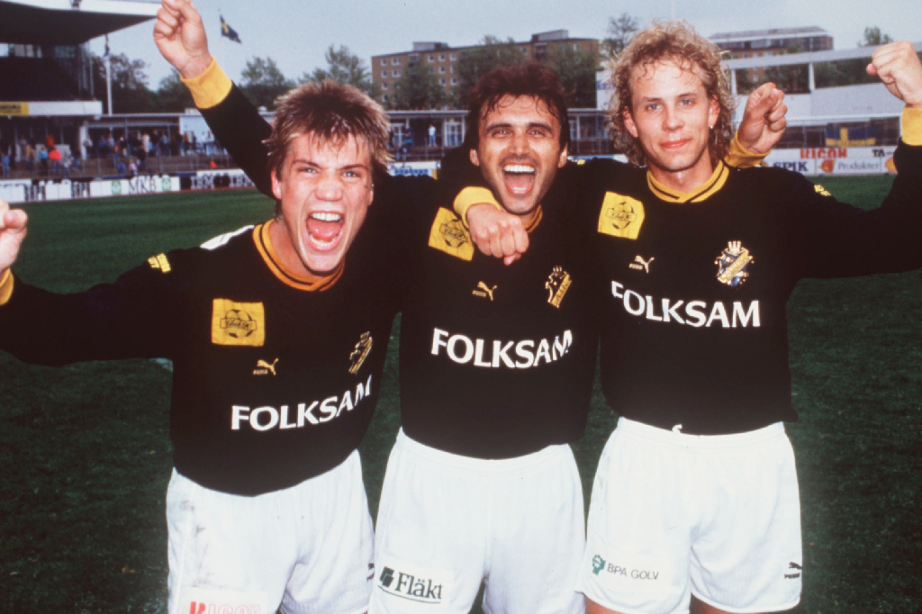Bo Andersson, Vadim Jevtusjenko och Niclas Kindvall i AIK.