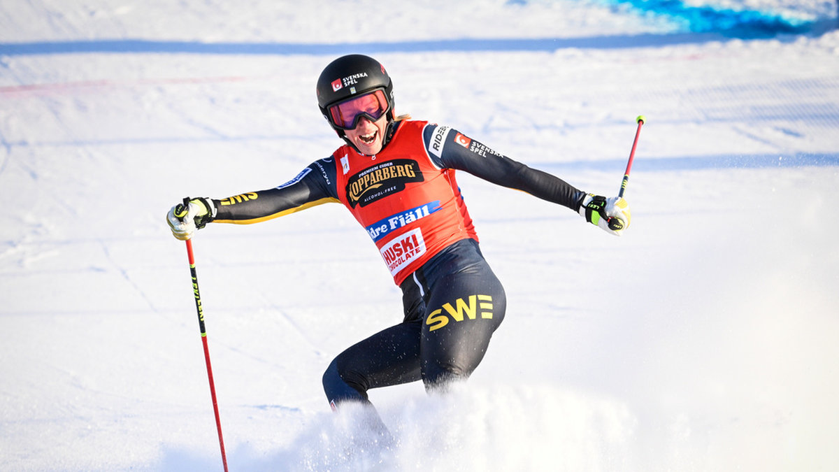 Skicrossåkaren Sandra Näslund. Arkivbild.