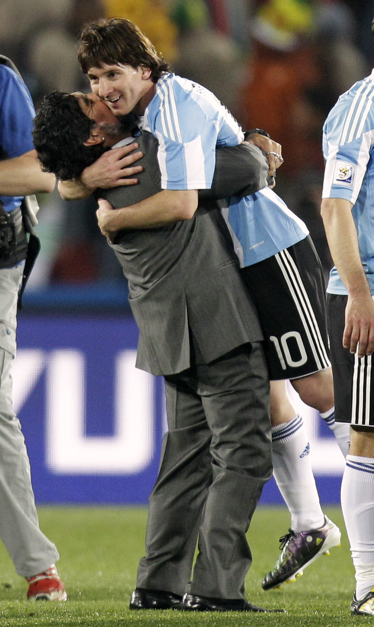Maradona och Messi trivs bra ihop.
