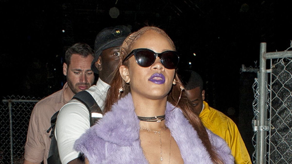 Rihanna på Coachellafestivalen i helgen. 