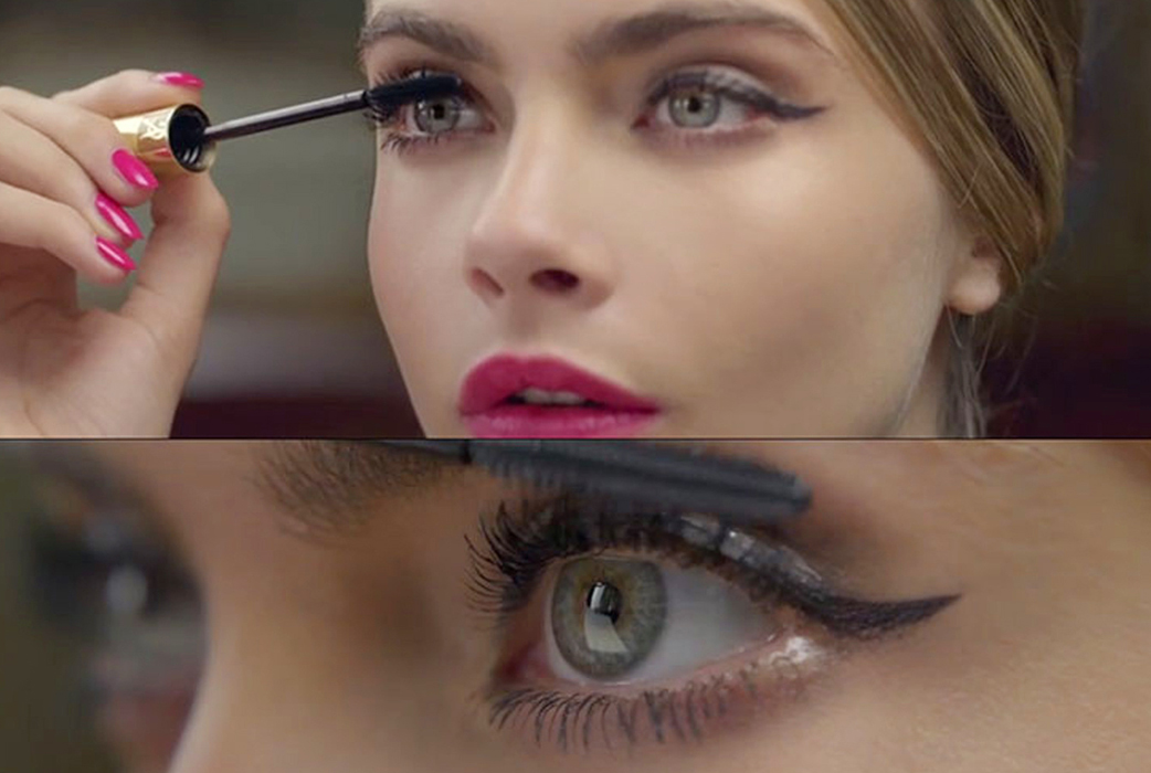 Cara är modell för Yves Saint Laurents mascara Baby Doll, som hon även använder privat. Cara är modell för Yves Saint Laurents mascara Baby Doll, som hon även använder privat.
