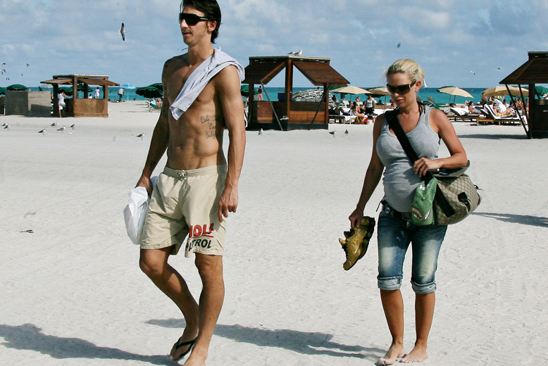 Zlatan och Helena i Miami. Zlatan och Helena i Miami.
