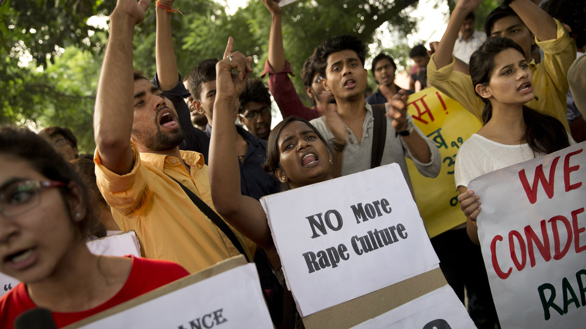 I Indien har ett flertal uppmärksammade våldtäkter skett. 