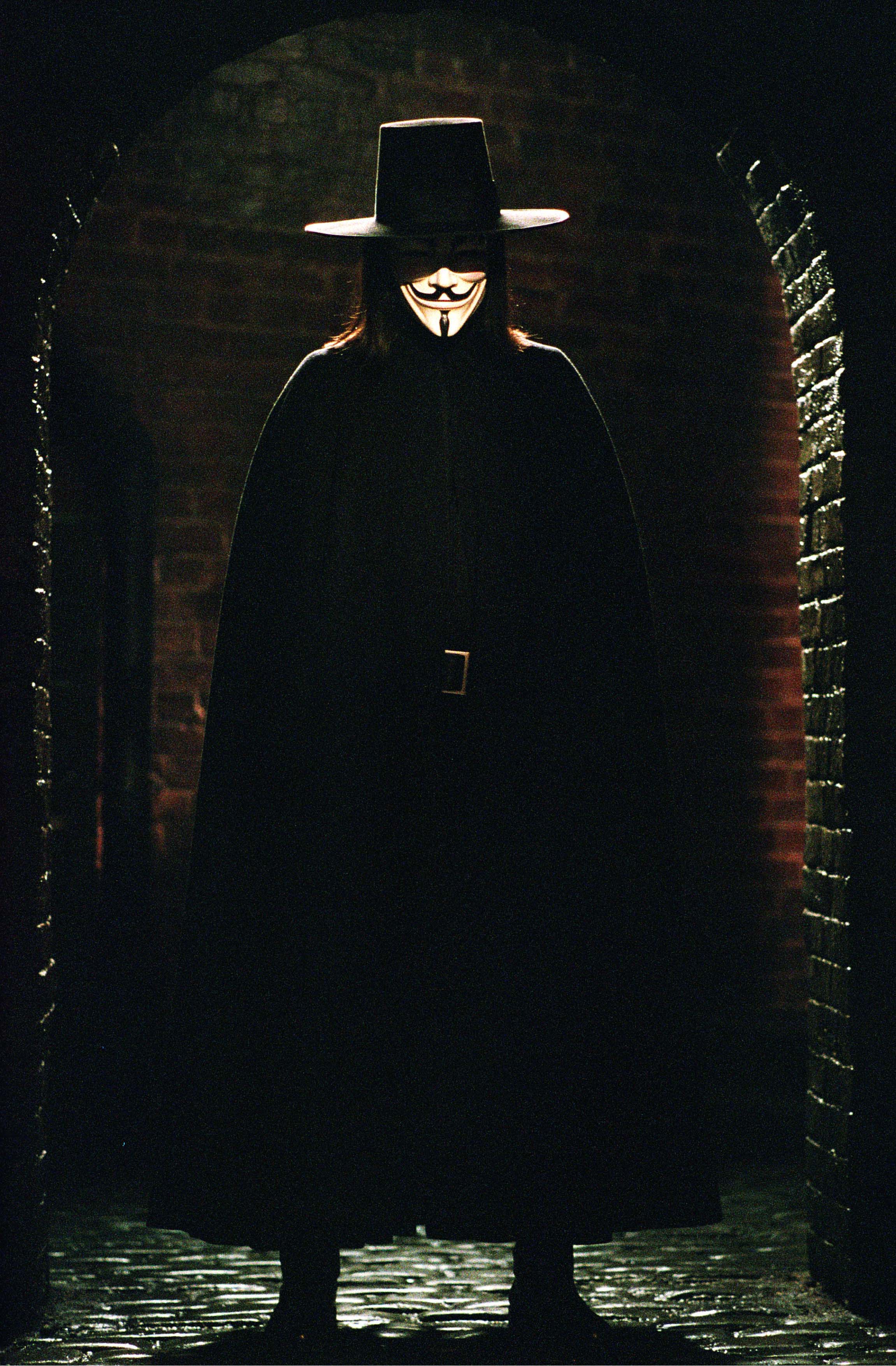 Vinst, V for Vendetta, Guy Fawkes, Masker, Demonstration, Anonymous