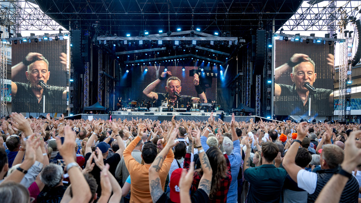 Bruce Springsteen och The E Street Band spelade på Ullevi i juni. Enligt en rapport från Myndigheten för kulturanalys besöker fler personer pop- och rockkonserter, jämfört med innan pandemin. Arkivbild.