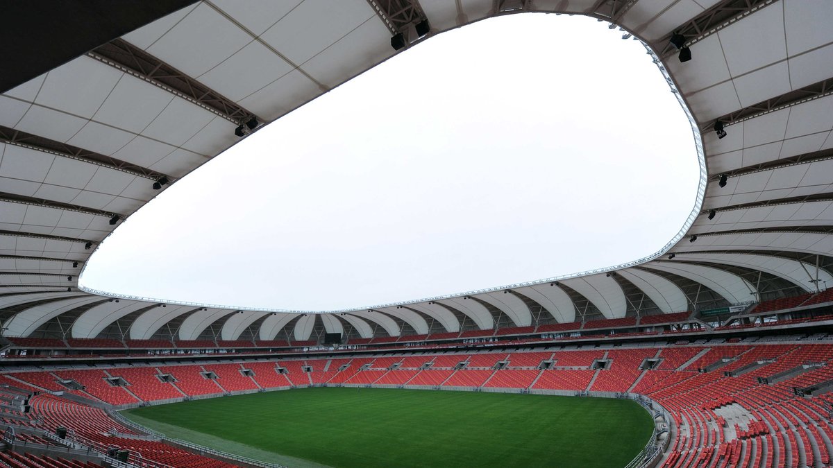 En bild på Nelson Mandela Bay stadion. 