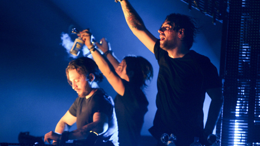 Så här såg det ut när Swedish House Mafia uppträdde i Miami år 2011. 