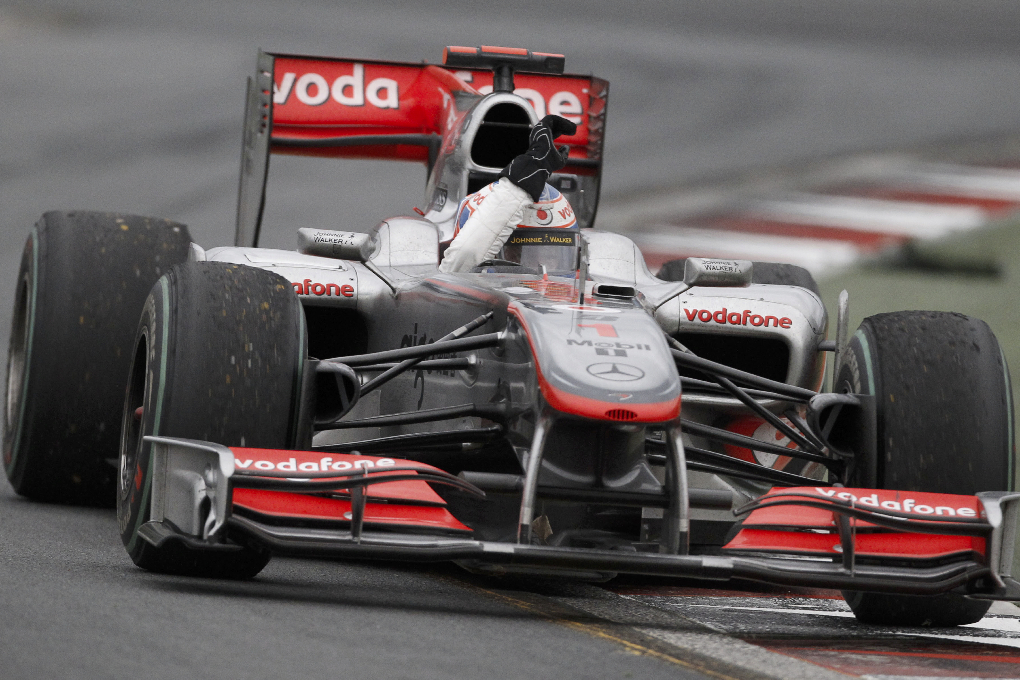 Jenson Button segrade i Australiens Grand Prix.