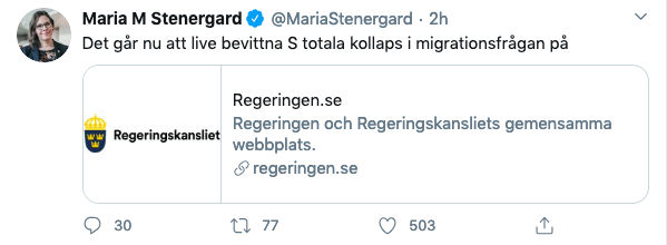 Twitter Maria Stenergard Twitter Maria Stenergard