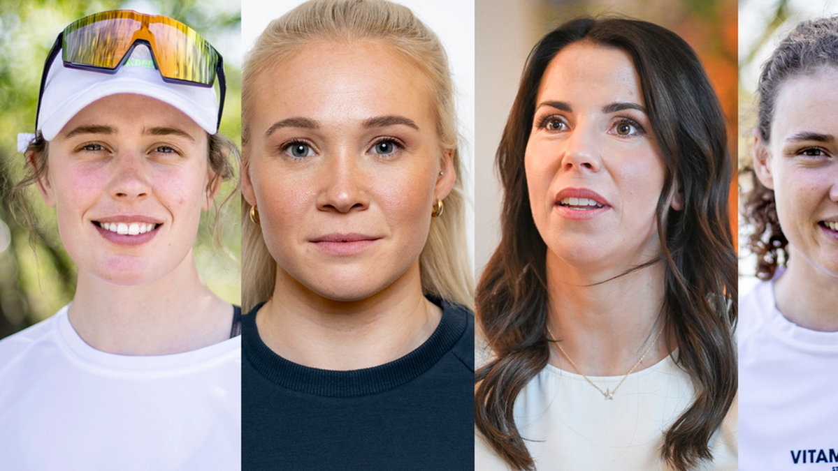 Elvira Öberg, Jonna Sundling, Charlotte Kalla och Hanna Öberg gör en podd tillsammans.