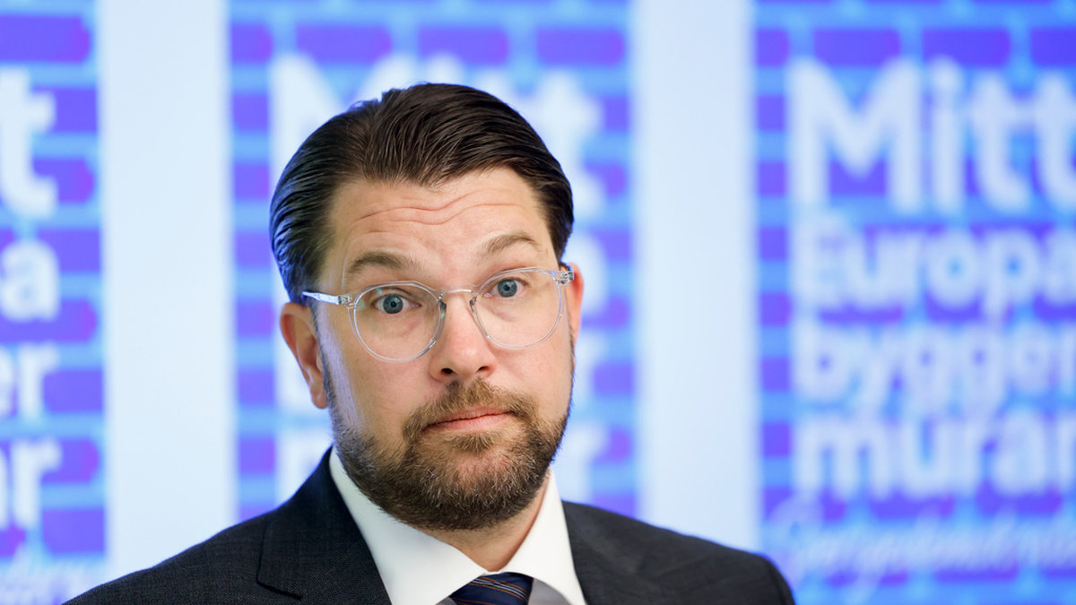 Sverigedemokraternas partiledare Jimmie Åkesson (SD) får kritik. Arkivbild.