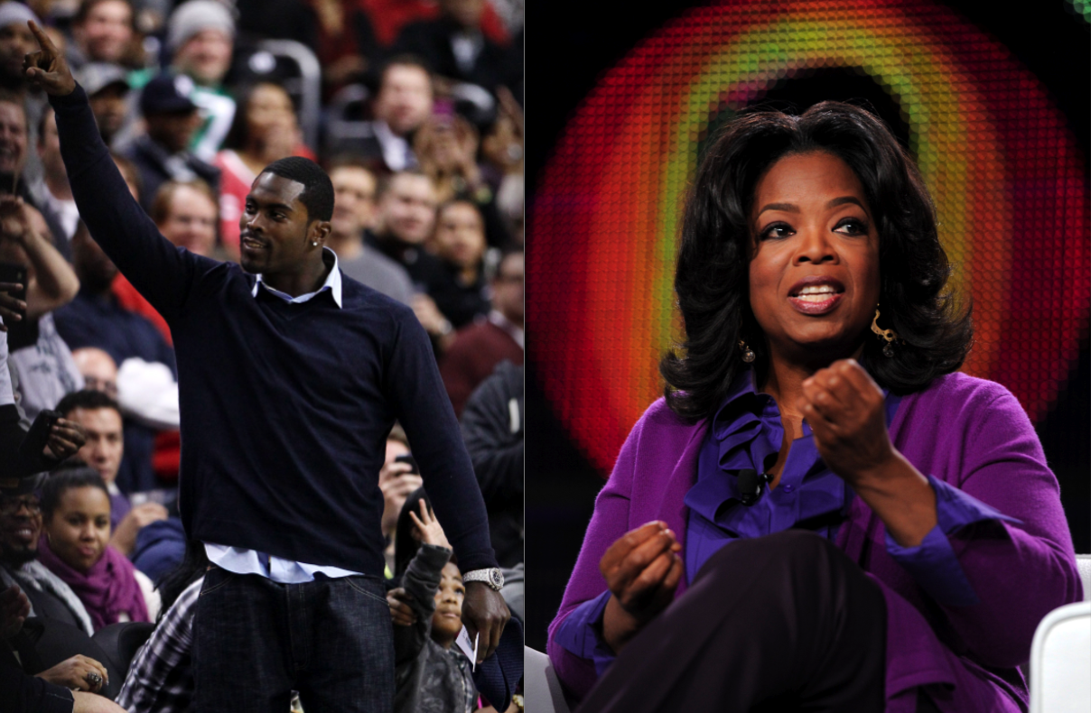Michael Vick tackade nej till Oprah Winfrey.