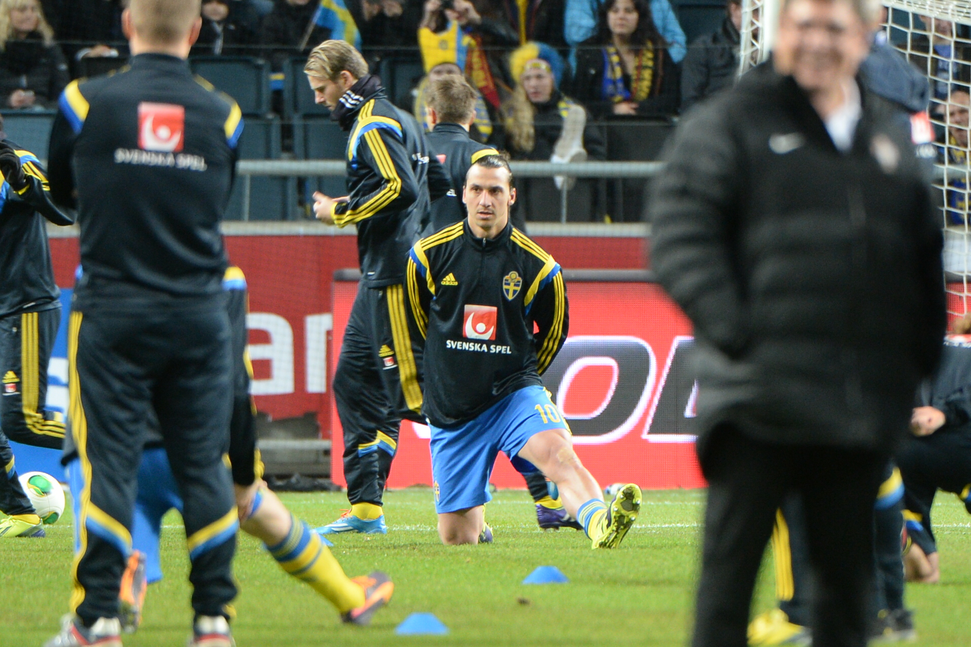 En fokuserad Zlatan. En fokuserad Zlatan.