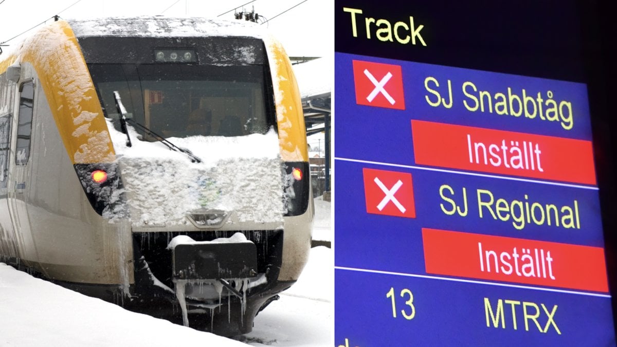 Om det är riktigt kallt ute kör inte svenska tåg.