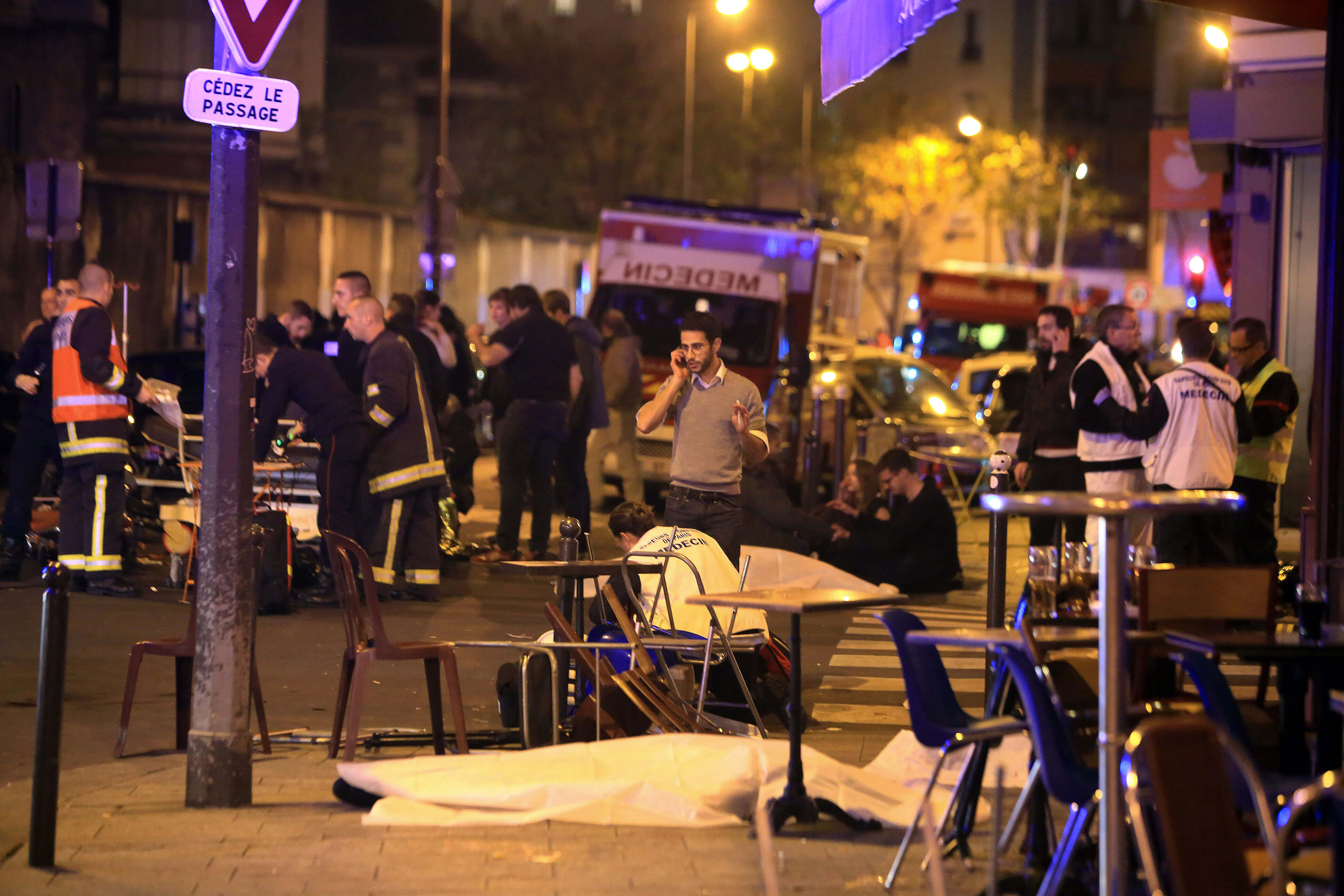 Efter terrorattackerna i Paris. 