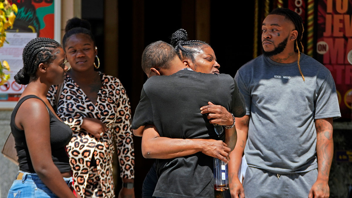 I onsdags samlades folk i Akron för en minnesstund för Jayland Walker som sköts till döds av poliser i samband med en trafikkontroll. Arkivbild.