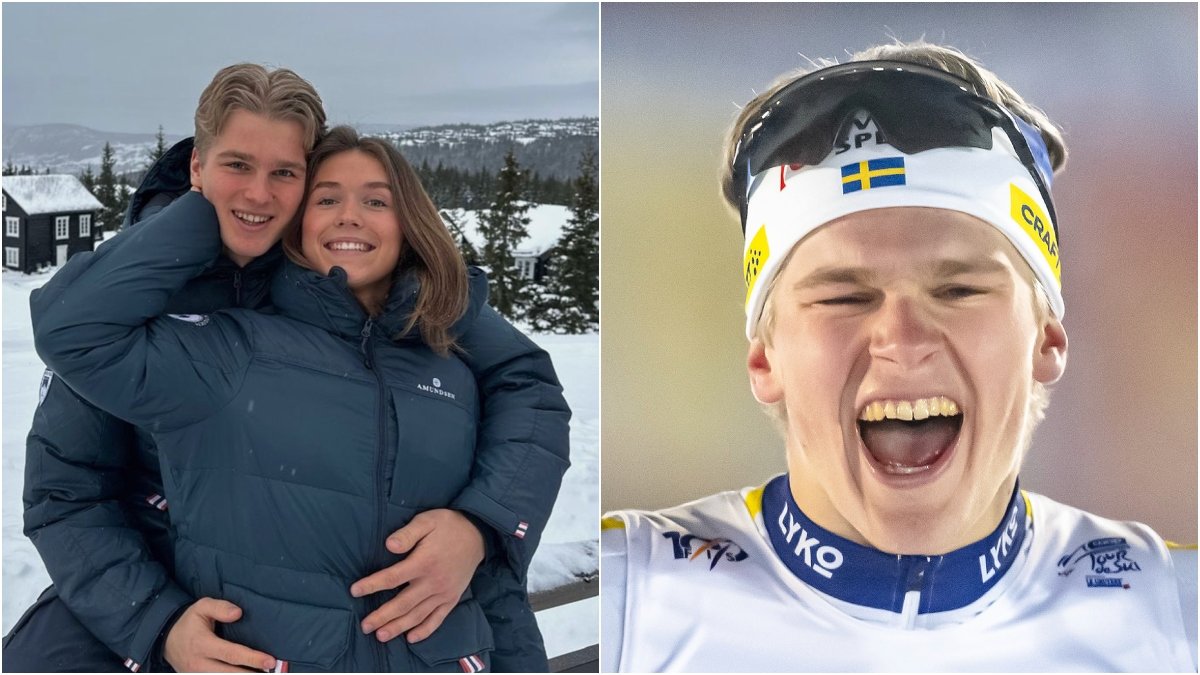 Edvin Anger har varit ihop med Emma Axelsson sedan 2022.