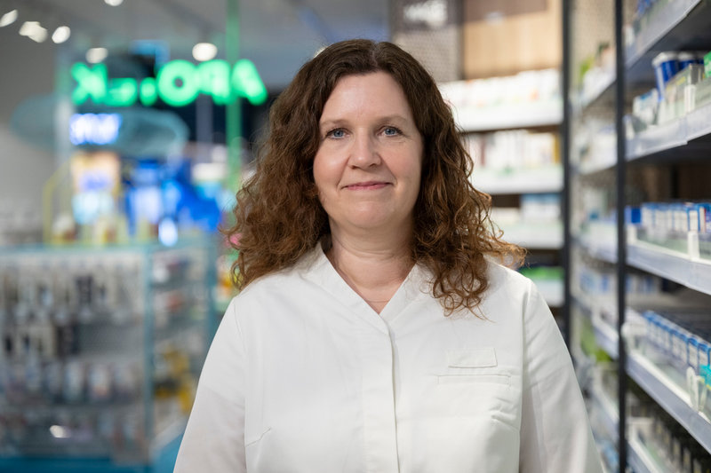 Catharina Claesson, apotekare på Apotek Hjärtat. Pressbild.