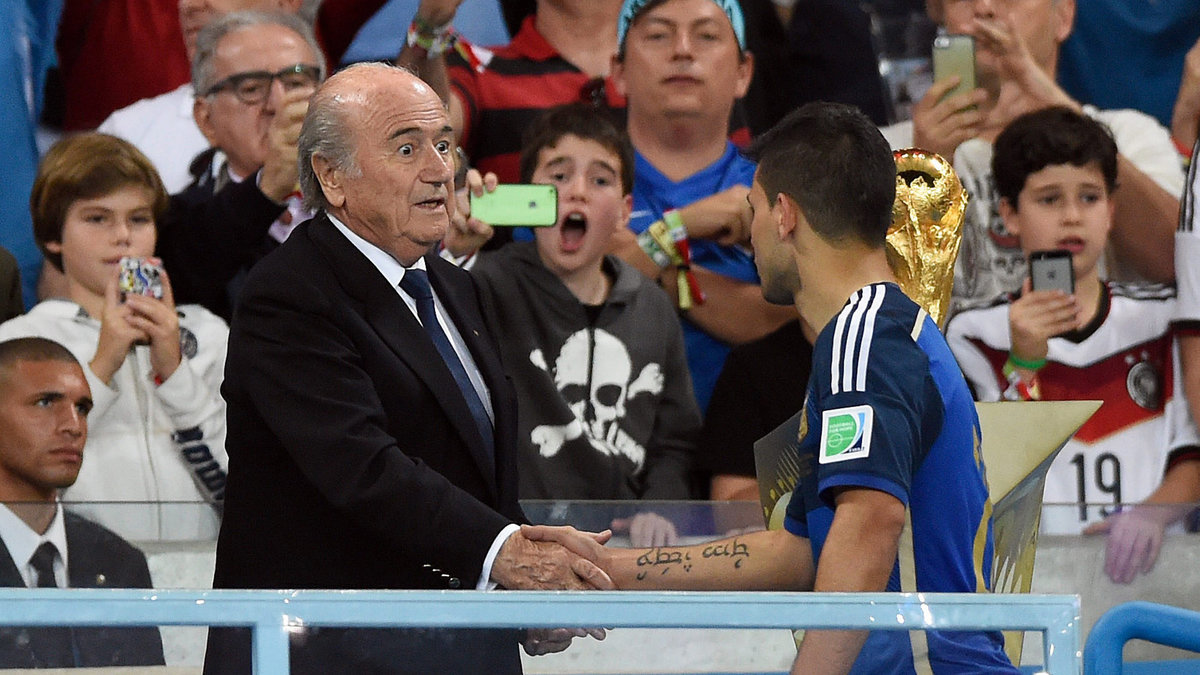 Blatter och Agüero. 