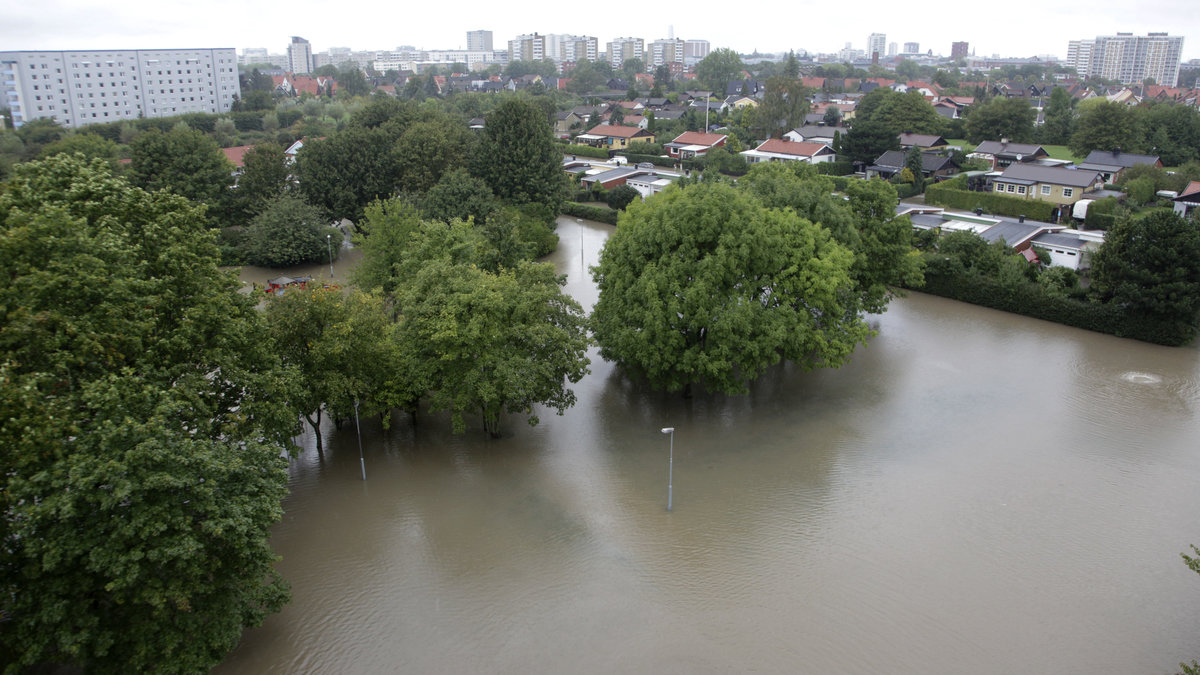 Malmö är nu en stad som till stora delar ligger under vatten.