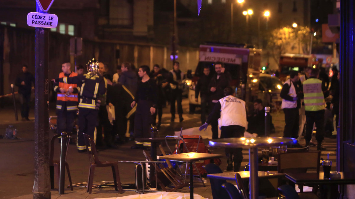 Bilder från attackerna i Paris