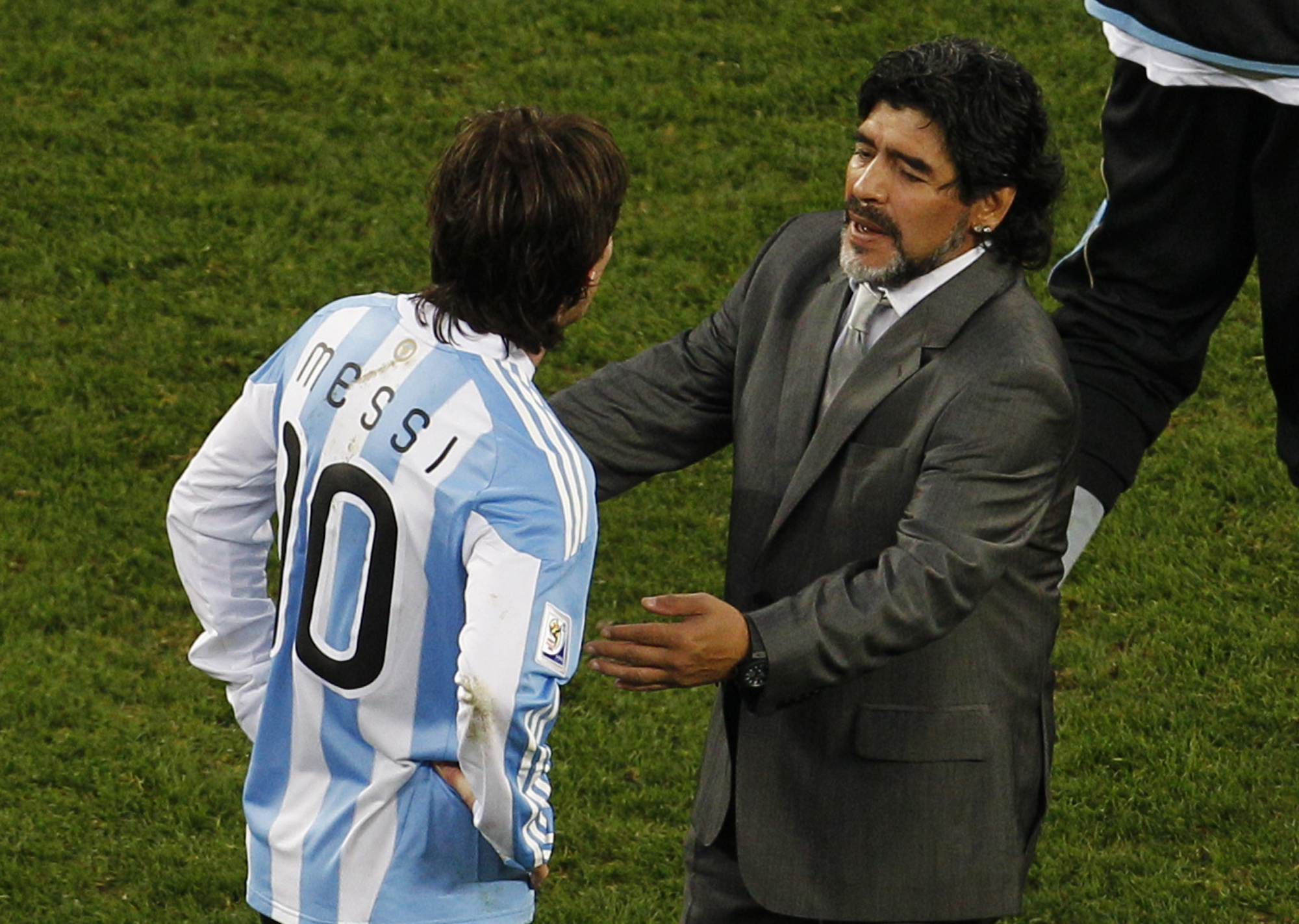 Diego och Lionel - båda hade stor del i Argentinas fiasko. 