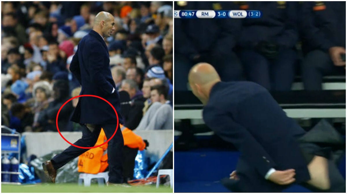 Zidane borde köpa lite bättre byxor. 