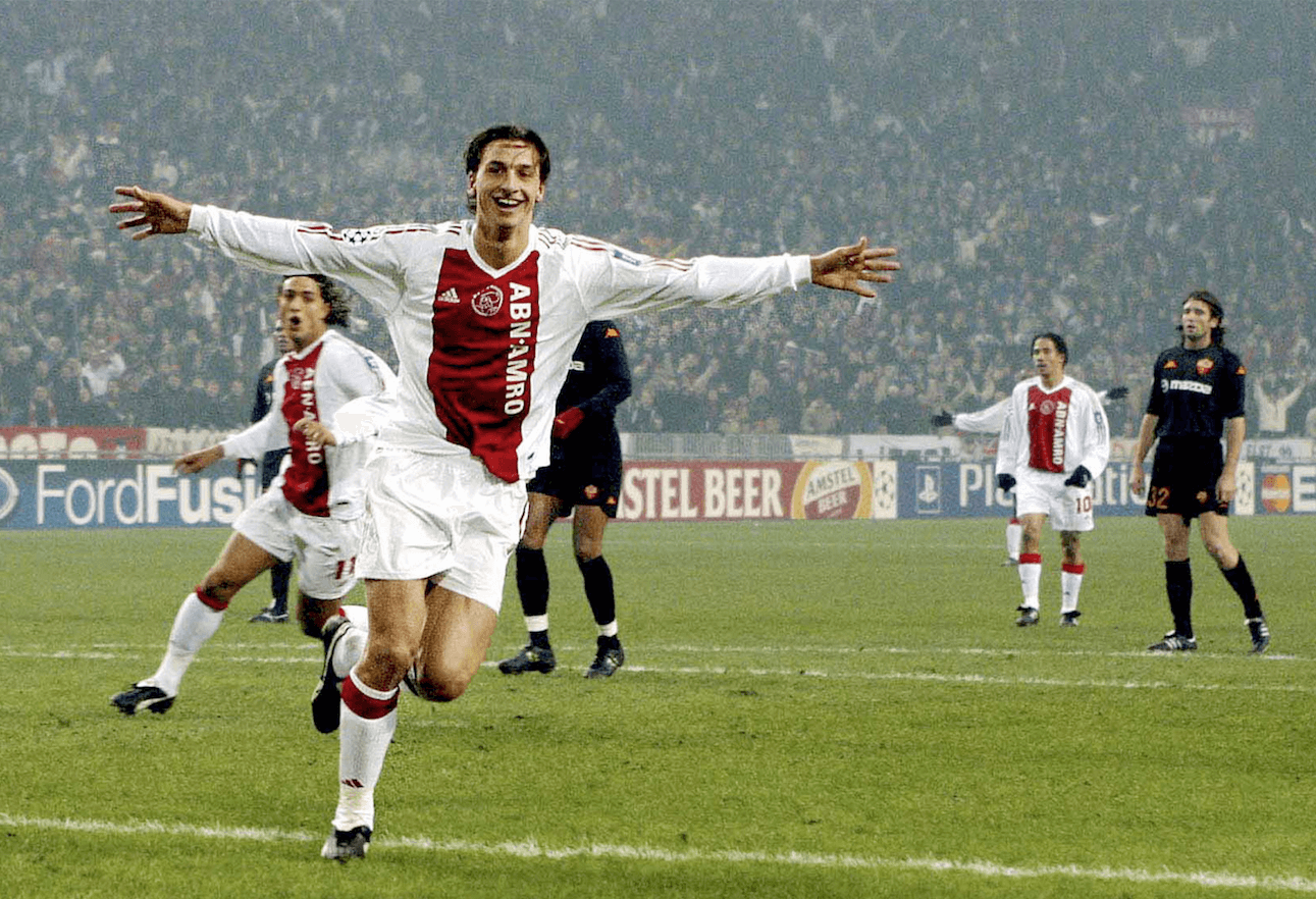 Zlatan gick från Malmö FF till Ajax. 