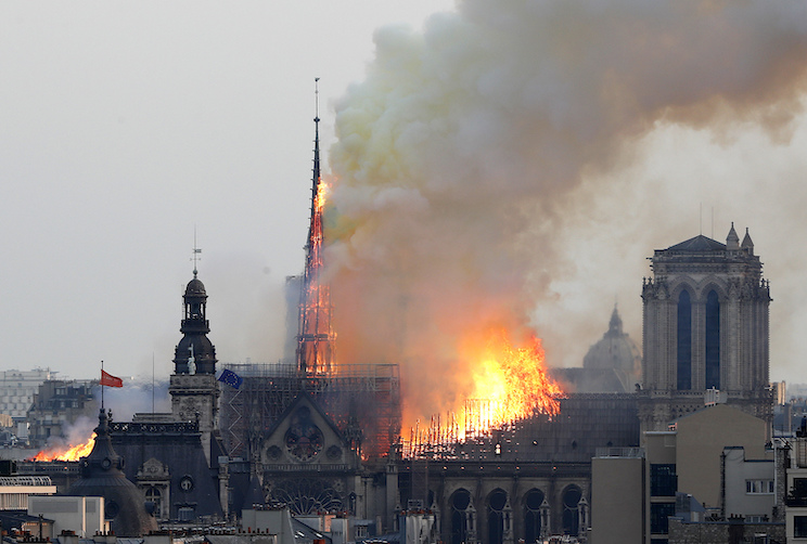 Branden i Notre Dame. Branden i Notre Dame.