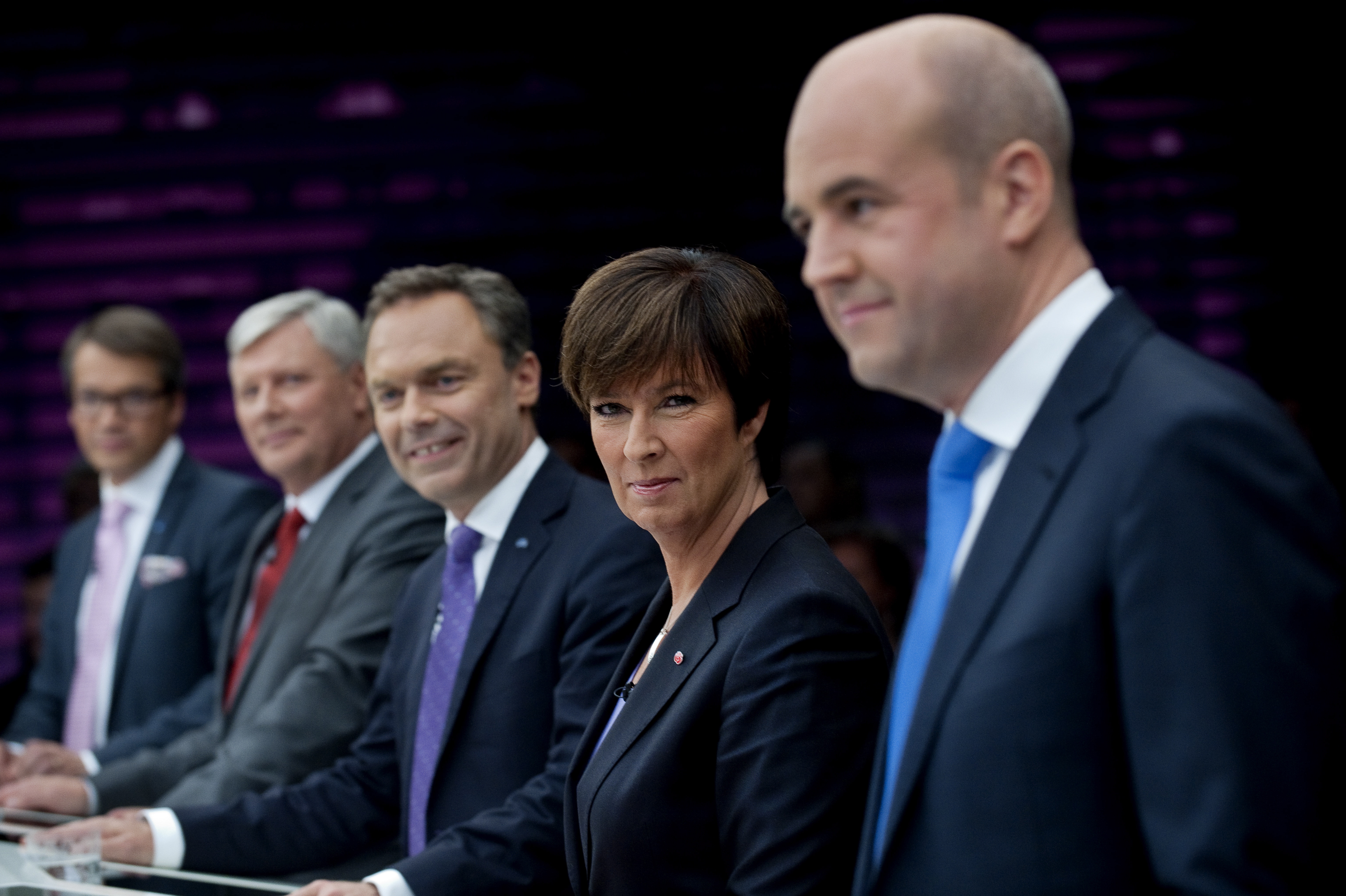 Debatt, Rödgröna regeringen, Riksdagsvalet 2010, Partiledardebatt, Mona Sahlin, SVT, Fredrik Reinfeldt, Alliansen
