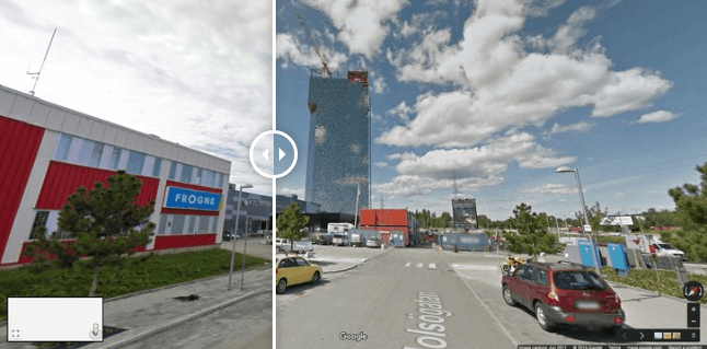 Skyskrapa, Efter, Före- och efterbild, Google