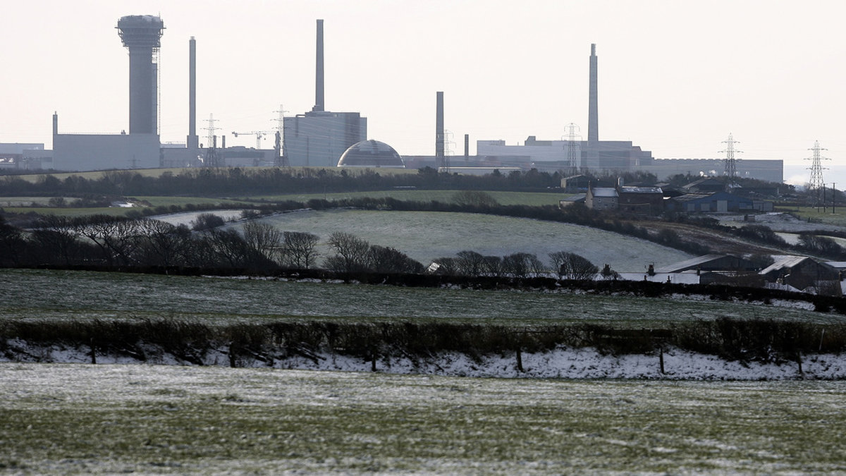 En bild på kärnkraftsanläggningen Sellafield i Storbritannien år 2009. Arkivbild.