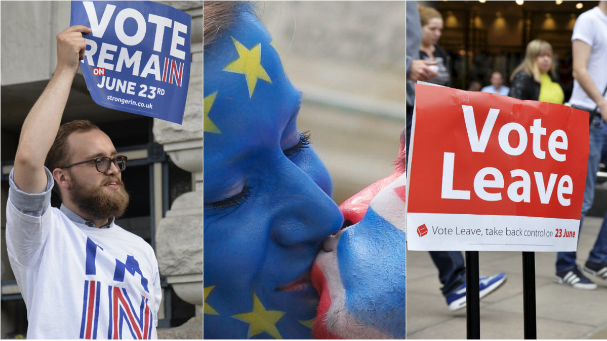 I dag röstar britterna om EU. 