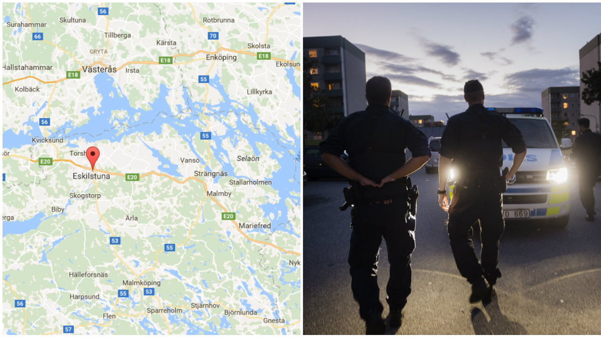 Skottlossning har rapporterats i Årby utanför Eskilstuna.