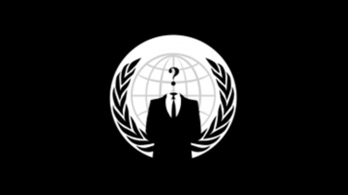 Denna symbol förknipas ofta med Anonymous.