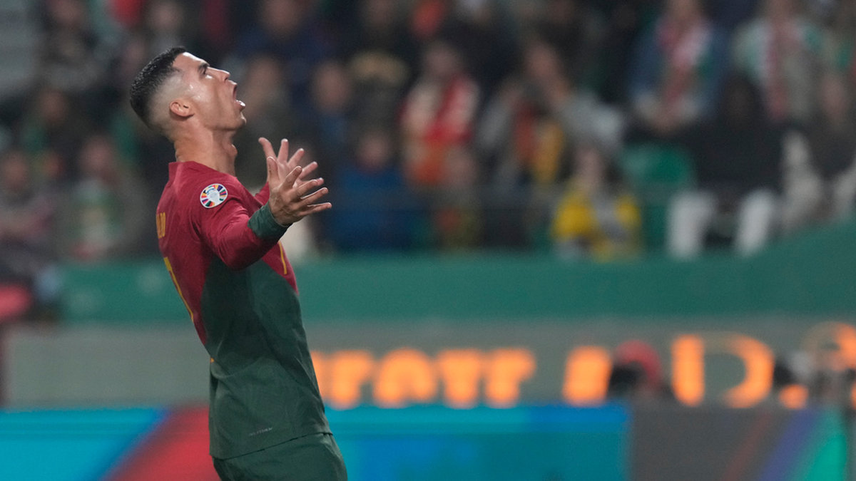 Portugals Cristiano Ronaldo spelar inte torsdagens landskamp mot Sverige. Arkivbild.