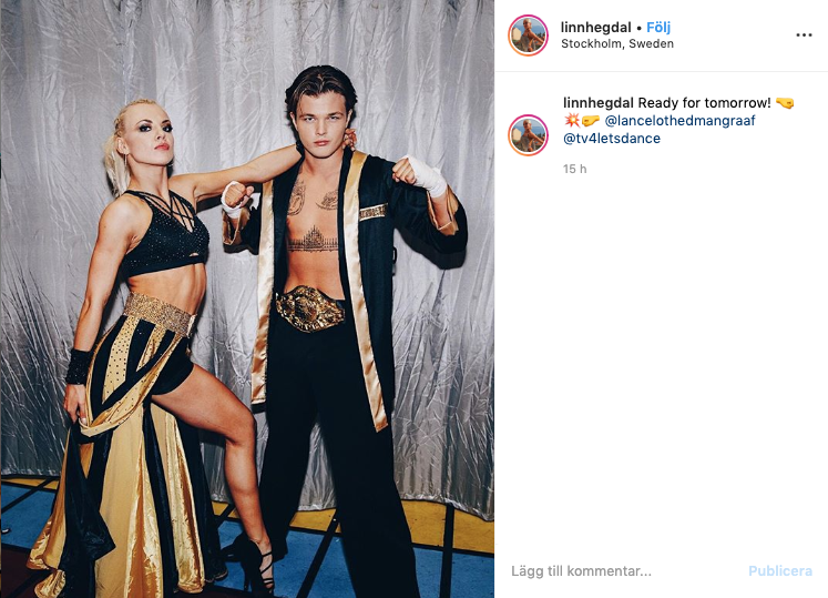 Linn Hegdal är Lances danspartner i dansprogrammet. Linn Hegdal är Lances danspartner i dansprogrammet.