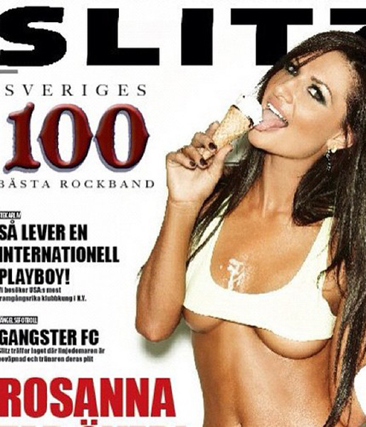 Under boobs-tröja Omslag av nakentidning
