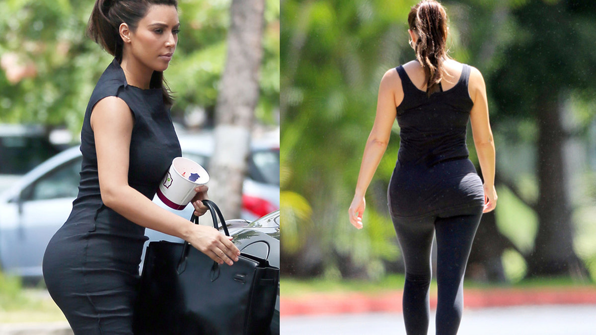 Kim är berömd för sin kurviga bakdel.