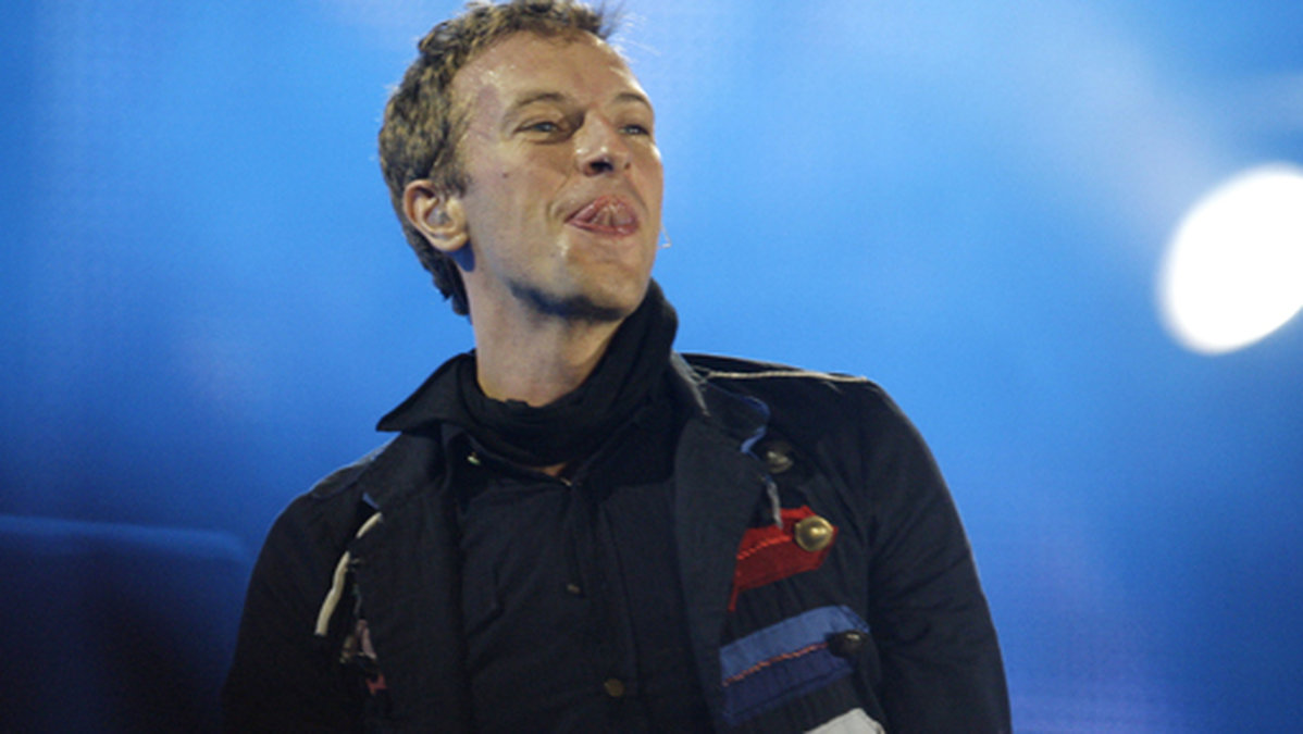 Chris Martin är sångare i bandet. 