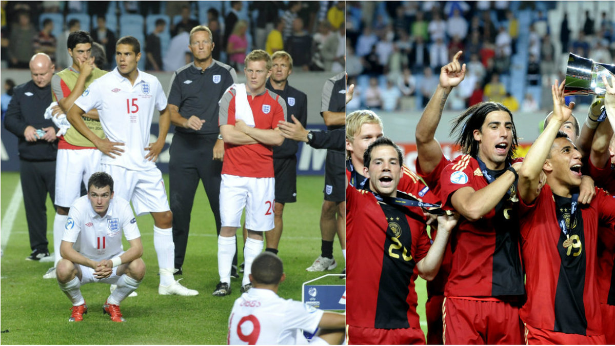 England-Tyskland i finalen 2009! Efter det utvecklades spelarna åt olika håll.  