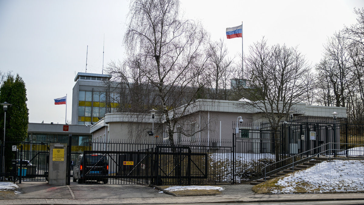 Ryska ambassaden i Stockholm. Arkivbild.