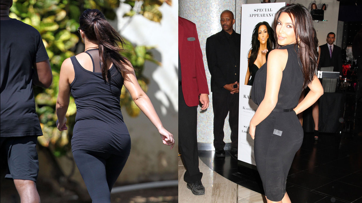 Kim Kardashian är berömd för sin bakdel. 